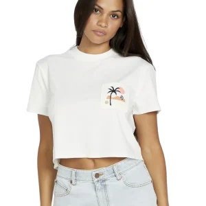 Camiseta Chica Volcom Pocket Dial - Star White