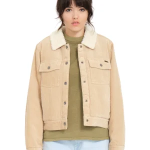 Cazadora de Pana Mujer Volcom Radstone - Khaki