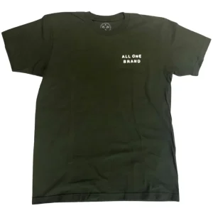Camiseta All One Face Back Print - Olive / White