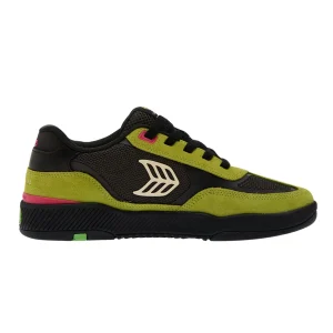 Zapatillas Cariuma Skategoat C25 Pro - Lime Green Suede Black Mesh