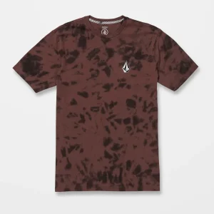 Camiseta Volcom Iconic Stone Dye Mahogany