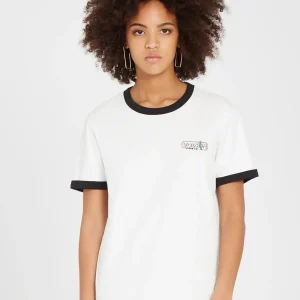 Camiseta Mujer Volcom Truly Ringer - Star White