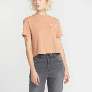 Camiseta Chica Volcom Pocket Dial - Clay