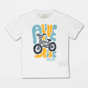 Camiseta niño Volcom Alive We Ride ss White