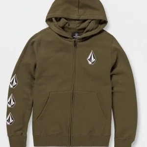 Sudadera Niño Volcom Iconic Stone Zip Military