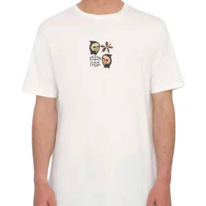 Camiserta Manga Corta Volcom Flower Budz - Off White