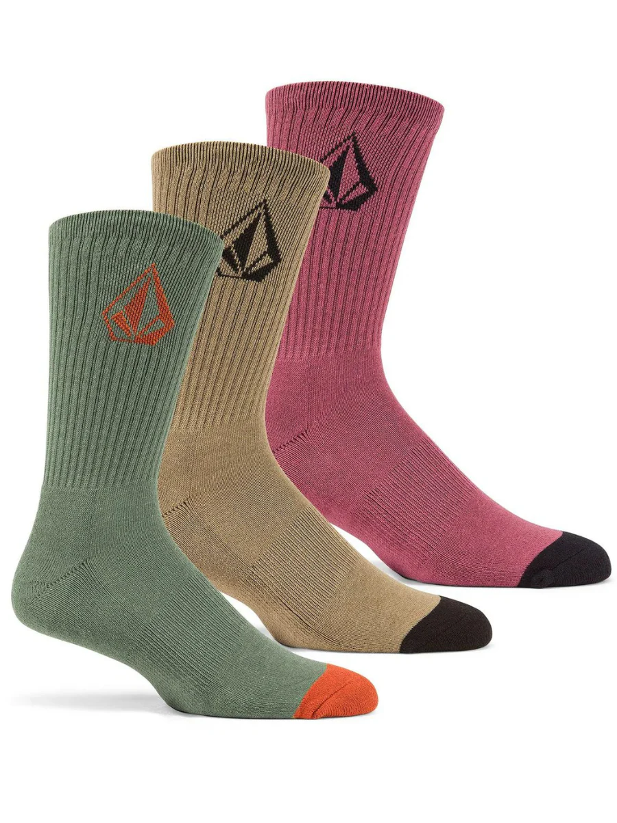 Calcetines Volcom Full Stone Pack 3 - Agave(42-46)