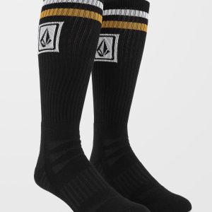 Calcetines Volcom High Stripe Ramp Stone Skate - Black(37-42)