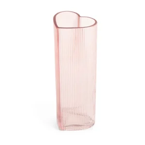 Nuvole di stoffa vaso grande in vetro a cuore rosa collezione Sweet Bear