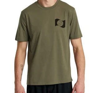 Camiseta RVCA Balance Banner - Olive