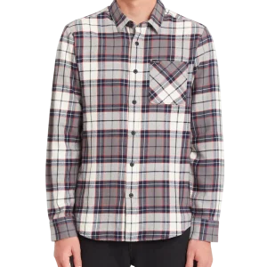 Volcom Caden Plaid Ls Bleached Sand