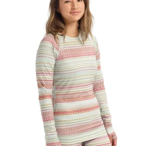 Women's Burton Lightweight Crew Aqua Gray Revel