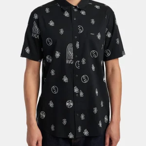 Camisa Rvca Hippy Bits Black