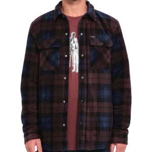 Sobrecamisa Volcom Bowered Fleece Ls - Merlot