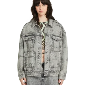 Chaqueta Mujer Volcom Fa Filip Rygalski Denim Jkt - Grey Vintage