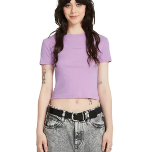 Camiseta de chica Volcom Volcomstone Tight Crop - Iris Purple