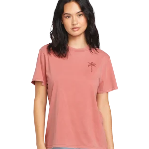 Camiseta de chica Volcom Lock It Up Tee - Mauve Rose
