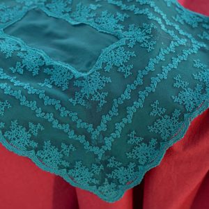 L'Atelier 17 Tovaglietta collezione Piper Verde Bosco con Pizzo mis 40×50